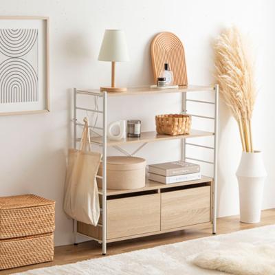 オープンラック 3段 木製 アイアンのおすすめ人気商品一覧 通販