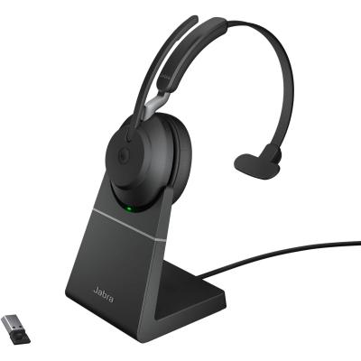 Jabra ワイヤレスヘッドフォン ブラック　ヘッドホン ヘッドセット ヘッドホン マイク付き Bluetooth ワイヤレス