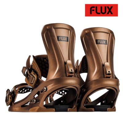 FLUX XF ビンディング ブラウンM FLUX BINDINGS スノーボード ビンディング（色：ブラウン系