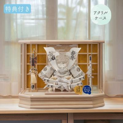 武者兜「鹿の角」・「三日月型」金属製 兜飾り 角付き 中型・端午の節句 m67572147560_1.jpg?1750645104