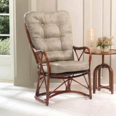 ハイバックチェア（KAZAMA／家具、インテリア用品）（素材：籐、ラタン