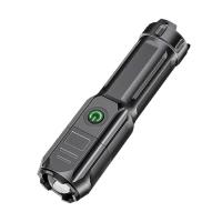 2個セット 懐中電灯 LED 充電式 強力照射 緊急 災害 防災 電池不要 停電 キャンプ 登山 アウトドア スポットライト ランプ 照明 500ｍ ZOOMSURO | NEXT STAGE