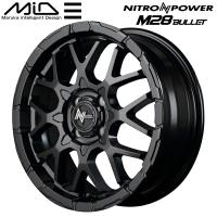 MID ナイトロパワー M28 BULLET KC ホイール4本 セミグロスブラック 5.0J-15inch 4H/PCD100 inset+48 | ネクスト2号店