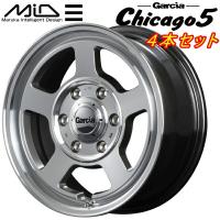 MID ガルシア Chicago5 ホイール4本 メタリックグレーポリッシュ 5.5J-16inch 5H/PCD139.7 inset+20 | ネクスト2号店