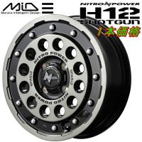 MID ナイトロパワー H12 SHOTGUN ホイール1本 ブラッククリア/マシニング 5.0J-15inch 4H/PCD100 inset+45 | ネクスト2号店