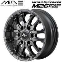 MID ナイトロパワー M26 CROSS FANG ホイール4本 バレルブラック/ドリルド 6.0J-15inch 6H/PCD139.7 inset+33 | ネクスト2号店