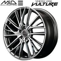 MID VERTEC ONE VULTURE ホイール1本 ハイパーシルバーポリッシュ 7.0J-17inch 5H/PCD114.3 inset+55 | ネクスト2号店