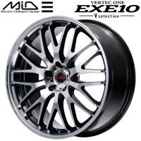 MID VERTEC ONE EXE10 V Selection ホイール1本 ブラック/ミラーカット 8.0J-19インチ 5穴/PCD114.3 インセット+42 | ネクスト4号店