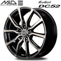 MID ユーロスピード D.C.52 ホイール4本 ブラックポリッシュ/アーミーブラッククリア 6.5J-16inch 5H/PCD114.3 inset+53 | ネクスト5号店