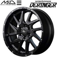 MID ナイトロパワー DERINGER ホイール4本 セミグロスブラック/フランジピアスドリルド 6.5J-17inch 6H/PCD139.7 inset+38 | ネクスト5号店