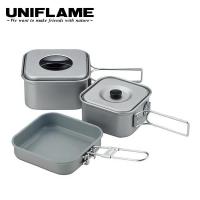 ユニフレーム クッカー 山クッカー角型3 67705 アウトドア アルミクッカー キャンプ コッヘル アルミニウム 鍋 ラーメン 燕三条