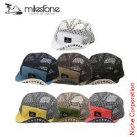 マイルストーン  オリジナルキャップ MSC-013 キャップ 帽子 ユニセックス ランニングキャップ メッシュ | ニッチ・エクスプレス