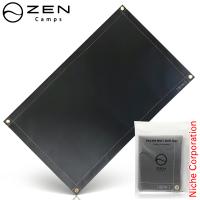 ZEN Camps 焚き火シート 焚き火専用シート 95cmx60cm ブラック シリコン加工モデル ゼンキャンプス ZEN002 焚き火シート キャンプ 焚火シート 黒 焚き火台 | ニッチ・エクスプレス