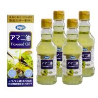 朝日 アマニ油 170ｇ×4本（瓶） 低温圧搾 オメガ３ [02] NICHIGA(ニチガ) | NICHIGA(ニチガ)Yahoo!店