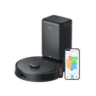 美品 アンカー eufy V5 ロボット掃除機 自動ゴミ収集ステーション付 Anker、Eufy初の自動ゴミ収集ステーション付きロボット掃除機