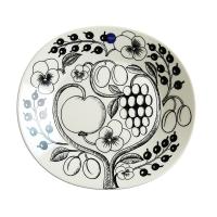 並行輸入品 アラビア パラティッシ ブラック オーバルプレート 25cm | 輸入ブランド洋食器専門店2本の剣