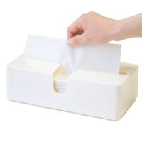 オカ 取り出しやすいペーパータオルケースピック(ホワイト) (ティッシュケース つめかえ用) | nihonsuko