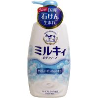 牛乳石鹸 ミルキィボディソープ やさしいせっけんの香り ポンプ 550mL | nihonsuko