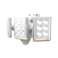 ムサシ RITEX フリーアーム式ミニLEDセンサーライト(9W×3灯) 「コンセント式」 LED-AC3027 ホワイト | nihonsuko