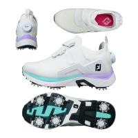 フットジョイ（FOOTJOY） FJ ハイパーフレックス Boa ソフトスパイクレディースシューズ 98170 ホワイト/パープル 2023 | 二木ゴルフYahoo!ショッピング店