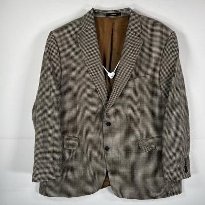 いち】ETRO 千鳥格子柄 テーラードジャケット ブラウン系 セール