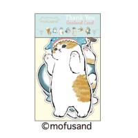 mofusand モフサンドガーランドカード（サメにゃん）H04-GZ-62 アクティブコーポレーション 猫柄 モフサンド もふさんど 多目的カード | 肉球雑貨ホワイトアンドピーチ