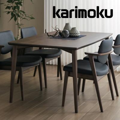 カリモク アンティーク調ダイニングテーブル（家具、インテリア用品