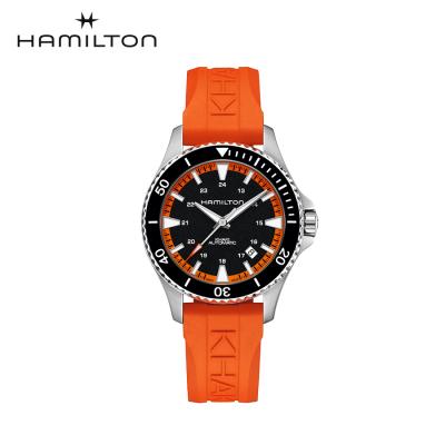 HAMILTON 自動巻き腕時計 ブラック/オレンジ HAMILTON [ハミルトン] 腕時計 Khaki Navy （カーキ ネイビー） Scuba