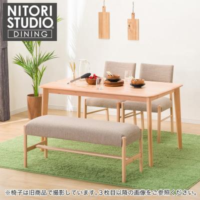 ニトリ　ダイニングテーブル　4人向け ニトリ/NITORI 天然木 4人用 ダイニングテーブル リビングテーブル