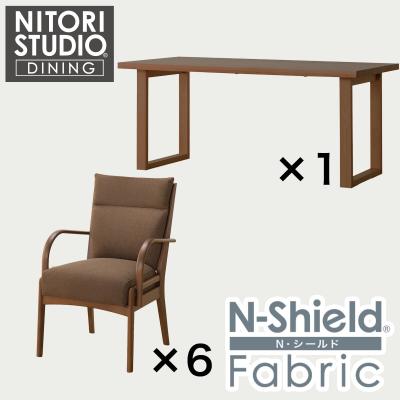 【ろみ、】ニトリ　ダイニングテーブル＆チェア ニトリ Yahoo!店 - ダイニングテーブルセット6人用｜Yahoo!ショッピング