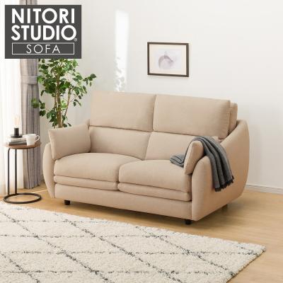 ニトリ2人掛けソファー　ベージュ系 2人掛け布張りソファ(Nポケット BS12 H-HI Nシールド AQ-BE) | ニトリ