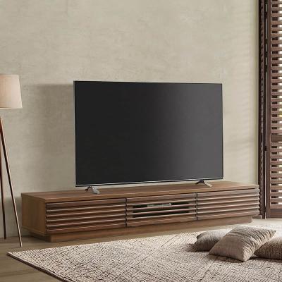 竹製TVボード（ルーバー扉付き） ロータイプ・メディアコンソール