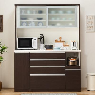 ニトリ キッチン収納（特徴：ガラス扉（すりガラス））｜家具