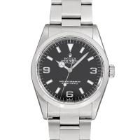 ロレックス ROLEX エクスプローラー1 14270 A番 黒 バー メンズ 腕時計 