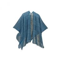 リミフゥ　ボレロ　カーディガン　ポンチョ　ニット　ウール　グレー　コート　S mino 春 tate-S リネンウール カーディガン 春夏物 ストール