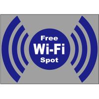 片面ウィンドウシール (W420×H297mm) FREE Wi-Fi青モバイル No.24972 | のぼり旗 のぼりストア