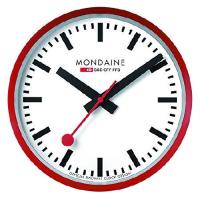 MONDAINE (モンディーン) 掛け時計 ウォールクロック レッド A990.CLOCK.11SBC | IMPORT NOBUストア