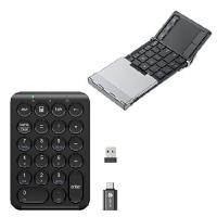 iClever Foldable Keyboard, BK08 Bluetooth Keyboard with Sensitive Touchpad (Sync Up to 3 Devices), Pocket-Sized Tri-Folded Portable Keyboard for iPad | IMPORT NOBUストア