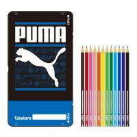 PUMA プーマ 色鉛筆（12色）缶ケース入 クツワ PM107A 区分60Y | 株式会社リブレ