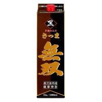 ギフト プレゼント お歳暮 クリスマス 芋焼酎 25度 さつま無双パック 黒ラベル 1.8L 黒麹 仕込 メーカー鹿児島県：さつま無双（株） | おいしく飲呑会