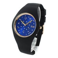 アイスウォッチ メンズ レディース アイスコスモ スターディープブルー 青 ミディアム 40mm スワロフスキー 黒 シリコン 腕時計 プレゼント 誕生日プレゼント | 腕時計ノップル