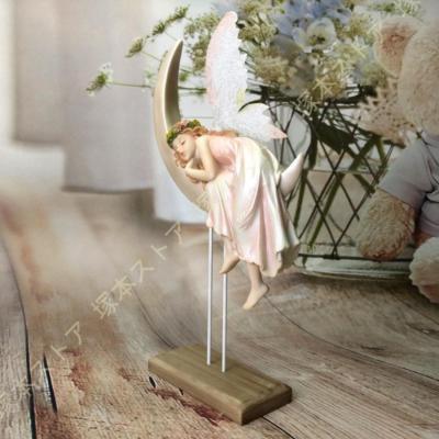 人形 天使 陶器 オブジェ 置物 インテリア 工芸品 美術品 A1010 天使