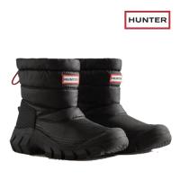 スノーブーツ レディース ハンター HUNTER イントレピッド インシュレイティド ショート スノー ブーツ 防寒 防水 防滑 雪道対応 WFS2108WWU BLK ブラック | NORTH PRIDE