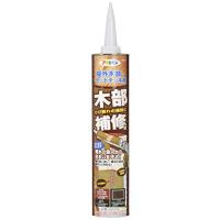 アサヒペン 充填材 木部補修材 320ML M001 こげ茶 木材 ひび割れ 補修 防カビ 高密着 日本製 | のすたる堂