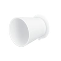 SANEI 歯磨きコップ マグネットコップ 吸盤式 壁にくっつける 浮かす収納 衛生的 ホワイト PW6810-W4 | のすたる堂