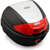 GIVI(ジビ) バイク用 リアボックス モノロック 30L E300N2B912 パールホワイト塗装 レッドレンズ 76880 | のすたる堂