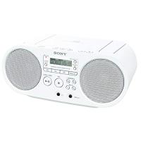ソニー AUX CDラジオ ZS-S40 : FM/AM/ワイドFM対応 ホワイト ZS-S40 W | のすたる堂
