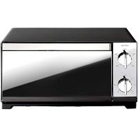 アイリスオーヤマ トースター オーブントースター ミラー調 横型 4枚焼き 無段階温度調節 トレー付 1300W POT-413-B ブラック | のすたる堂