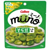 カルビー miino(ミーノ) そら豆 しお味 28g×12袋入 メーカー 問屋直送｜ 送料無料 | のぞみマーケット