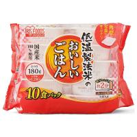 アイリスオーヤマ 低温製法米のおいしいごはん 国産米100% 10食パック (180g×10食)×4個入×(2ケース)｜ 送料無料 | のぞみマーケット